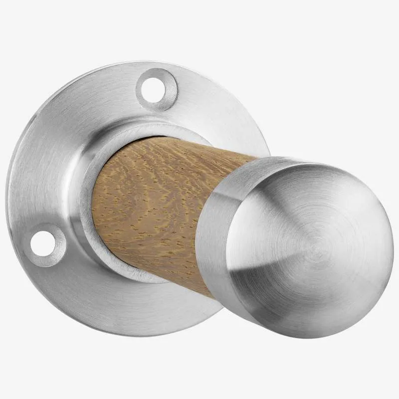 Maßgefertigten Garderobenhaken mit Holz Design: Frontansicht